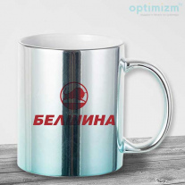 Градиент голубой-серебро